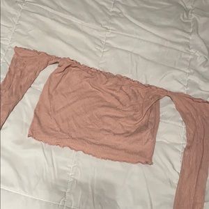 Forever 21 off shoulder crop top